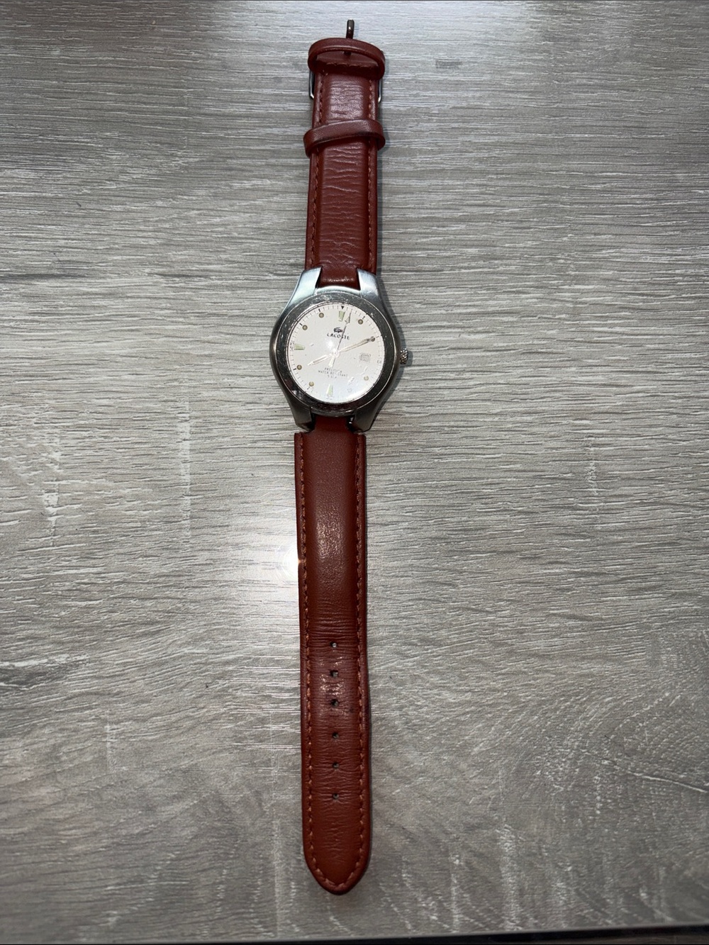 Women’s Lacoste Brown Leather Strap Watch -